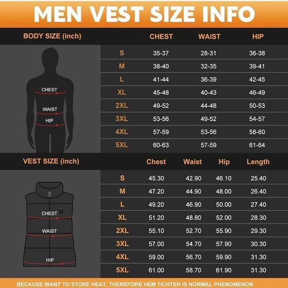 KOVNLO Heated Vest for Men W/Battery Pack Inc, smart Controller NWT SZ M - Picture 5 of 11